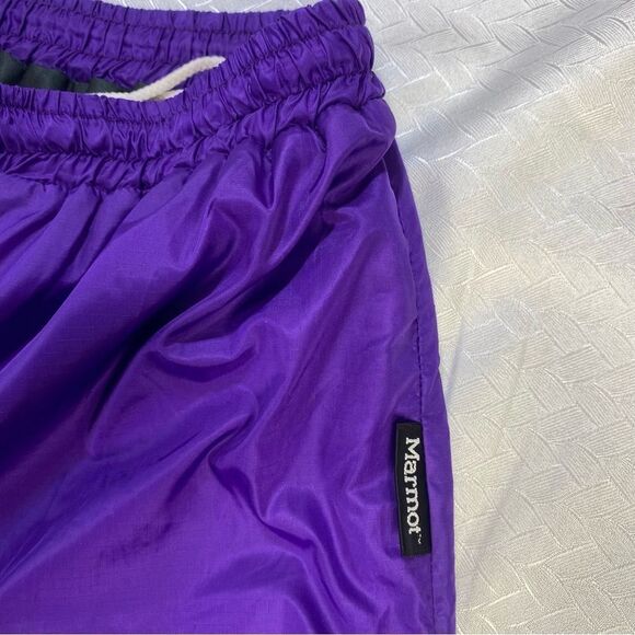 Vintage Marmot Purple Nylon Windbreaker Pants Unisex Medium  Retro 90s Track - Picture 10 of 12